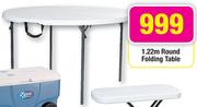 1.22m Round Folding Table