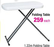 1.22m Folding Table