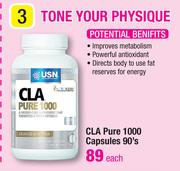 CLA Pure 1000 Capsules-90's Pack