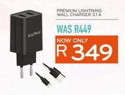 Cactus Premium Lighting Wall Charger 3.1A