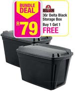 Big Jim 30L Delta Black Storage Box