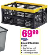 Perma Black Collapsible Crate