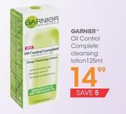 Garnier Oil control Complete Cleansing Lotion 125ml-Each