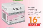POND'S Vanishing Cream Normal Or Oily 50ml-Each