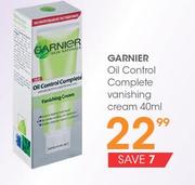 Garnier Oil control Complete Vanishing Cream 40ml-Each