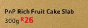 Pnp Rich Fruit Cake Slab-300gm