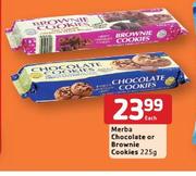Merba Chocolate or Brownie Cookies-225gm Each
