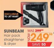 Sunbeam Hair Pack Straightener & Dryer