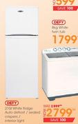 Defy 210L White Fridge 