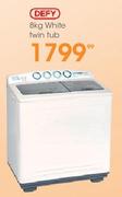 Defy 8kg White Twin Tub