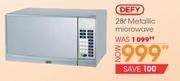 Defy 28L Metallic Microwave