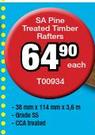 SA Pine Treated Timber Rafters