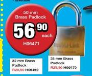 50mm Brass Padlock HD6471-Each