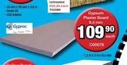 Gyproc Gypsum Plaster Board-6.4mm