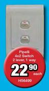 Pipelli 4x2 Switch 2 Lever,1 Way