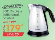 Dynamic 360 Degree Cordless Kettle-Black Or White