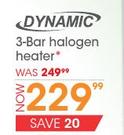 Dynamic 3-Bar Halogen-Heater