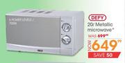 Defy 20ltr Metallic Microwave