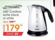 Dynamic 360 Degree Cordless Kettle Black Or White