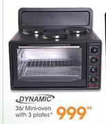 Dynamic 36ltr Mini-Oven With 3 Plates