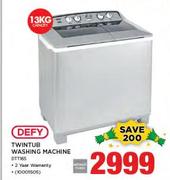 Defy 13Kg Twintub Washing Machine
