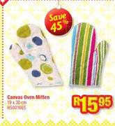 Canvas Oven Mitten 19 x 30 CM H5001665