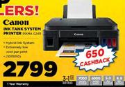 CANON Ink Tank System Printer PIXMA G2411