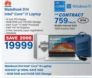 Huawei MateBook D14 Intel Core i7 Laptop