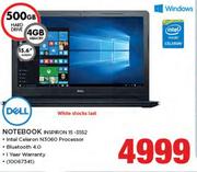 Dell 15.6" Notebook Inspiron 15-3552