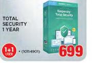 Kaspersky Total Security 1 year For 1+1 User