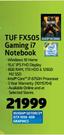 Asus Tuf FX505 Gaming i7 Notebook