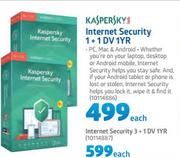 Kaspersky Internet Security 1 + 1DV 1YR-Each