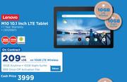 Lenovo M10 10.1 Inch LTE Tablet-On 10GB LTE Wireless