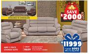 Abby 3 Piece Lounge Suite