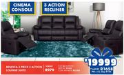 Benfica 3 Piece 3 Action Lounge Suite