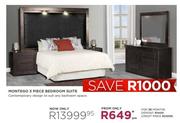Montego 3 Piece Bedroom Suite