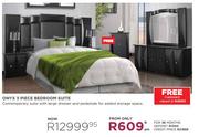 Onyx 3 Piece Bedroom Suite