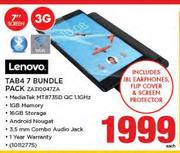 Lenovo Tab4 7 Bundle Pack ZA310047ZA-Each