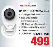 Ultra Link IP WiFi Camera 720p