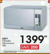 Defy 28Ltr Metallic Microwae