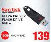 Sandisk Ultra Cruzer Flash Drive USB 3 16GB