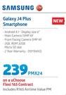 Samsung Galaxy J4 Plus Smartphone LTE-On A uChoose Flexi 165