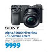 Sony Alpha A6000 Mirrorless + 16-50mm Camera
