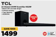 TCL 2.1 Channel 200W Sound Bar S522W