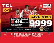 TCL 65" OLED Google TV-65C645