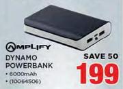 AmpLify Dynamo PowerBank 6000mAh