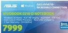 Asus Vivobook 5510 i3 Notebook