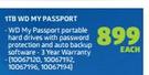 WD 1TB My Passport-Each