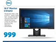 Dell 18.5" Monitor E1916HV