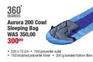 Aurora 200 Cowl Sleeping Bag 360 Degrees